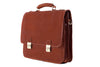 Aktentasche Leder Hellbraun Seitenansicht | Duke's Brief