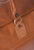 Reisetasche aus braunem Kalbsleder Detailansicht | Traveller's Duffle