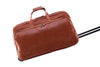 Trolleytasche aus hellbraunem Kalbsleder Rollen | Council's Trolley X